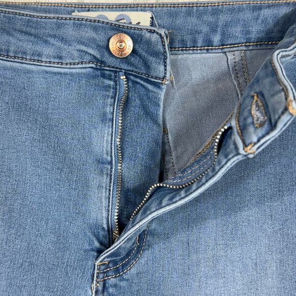 Free People SZ 29 Jeans Just Float on Flare Hi-Rise Stretch Frayed We The Free - Picture 7 of 10